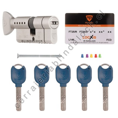 Cilindro RB LOCKS llave-Mariposa