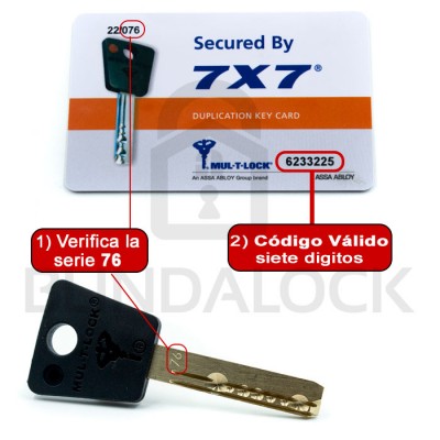 Copia de llaves Mul-t-Lock 7X7
